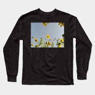 Beautiful summer yellow flowers Long Sleeve T-Shirt